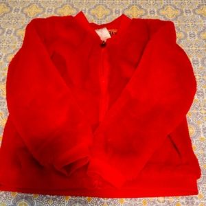 Girls red fur jacket